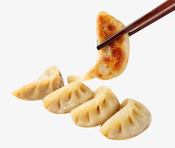 美味食品锅贴素材免抠