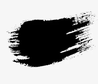 毛笔笔刷免抠装饰墨迹笔触元素