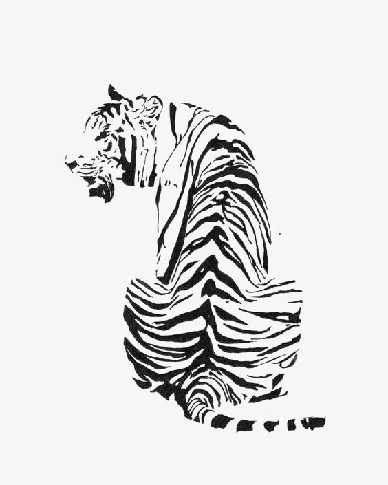 花纹老虎免抠