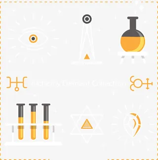 炼金术元素图标免抠