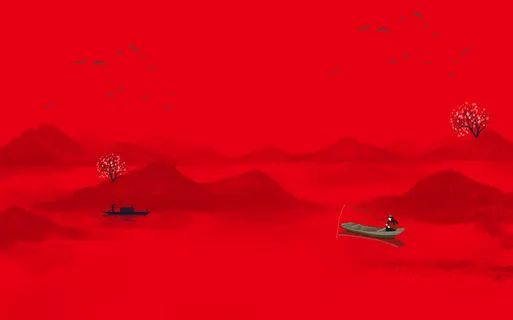 红色古风背景高清 红色古风背景高清