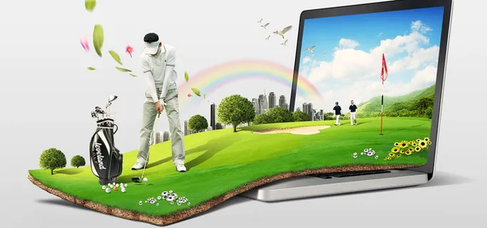 高尔夫海报背景高清