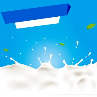 飞溅牛奶蓝色渐变PSD分层主图背景素材高清