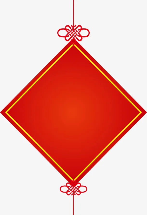 春节红色贴纸挂饰免抠