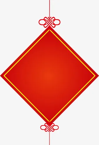 春节红色贴纸挂饰免抠