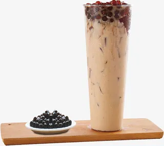 红豆珍珠奶茶免抠