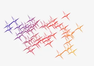 星光 闪烁 漂亮星光素材免抠