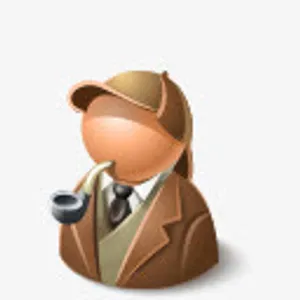 福尔摩斯侦探人免抠