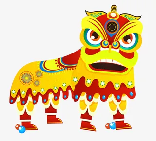 中国风 狮子免抠