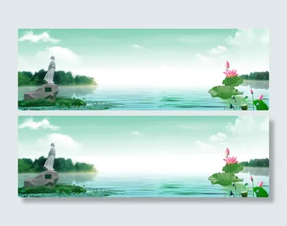 荷花池塘背景高清