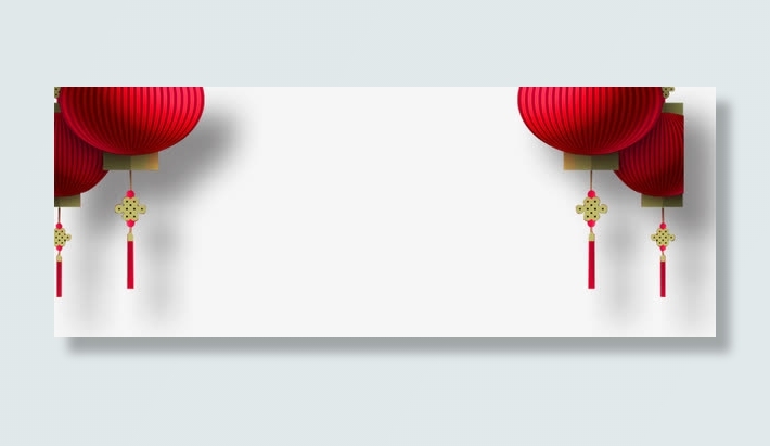 中国风简约灯笼设计免抠