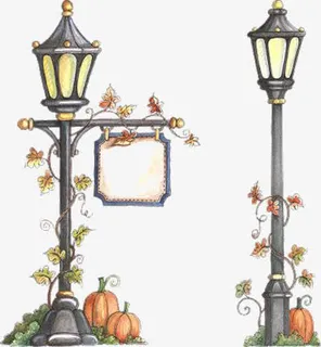 复古路灯免抠