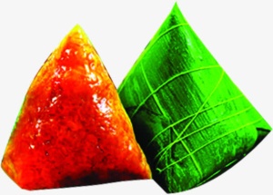 绿色高清粽子食物免抠