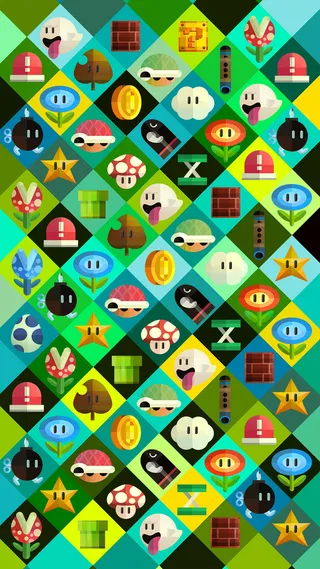 马里奥各类元素背景高清