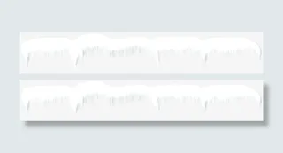 白色创意雪地高清免抠