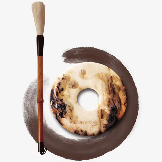 古代玉珏免抠