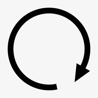 箭头周期线刷新旋转简单箭头免抠