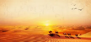 丝绸之路海报背景高清摄影风景背景