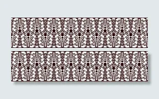 咖啡色线条花纹免抠