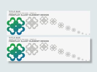 标题栏矢量素材免抠