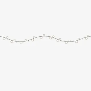 白色小串灯矢量图免抠