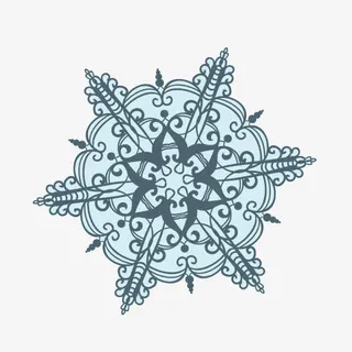 花纹底纹 雪花 装饰图案免抠