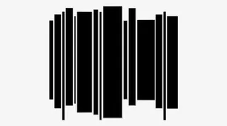 竖条几何体碎片框免抠