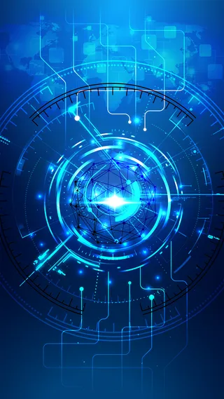 商务蓝色设计背景图高清