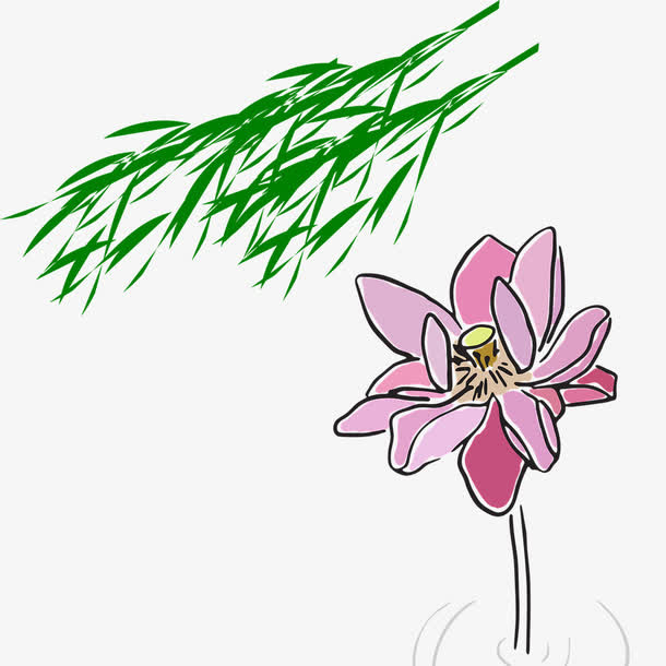 春天花开柳摇晃创意设计免费素材免抠