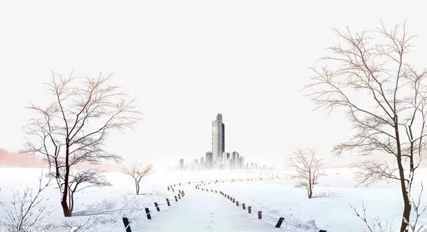 冬日雪景免抠素材免抠