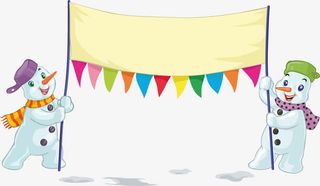 圣诞节雪人免抠