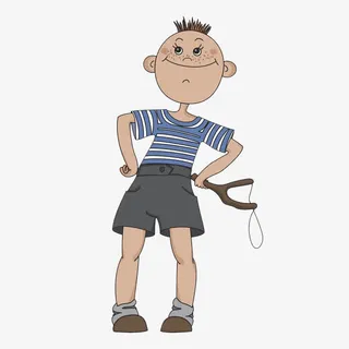 自信的小孩免抠