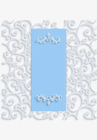 清新白色祥云纹理免抠