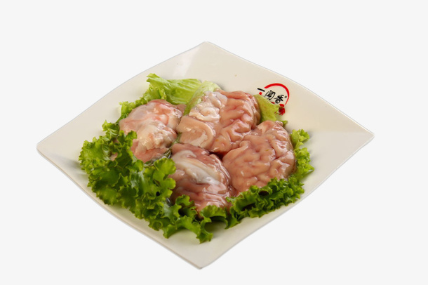 鲜嫩新鲜美味猪脑花免抠