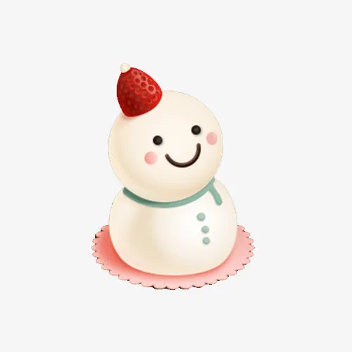 手绘可爱雪人免抠