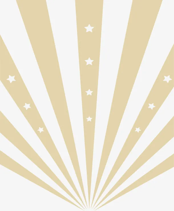 光芒四射黄色光线免抠