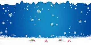 蓝色雪天海报展板背景高清