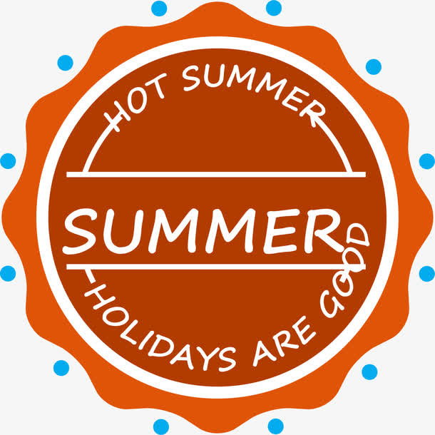 summer橙色标签免抠