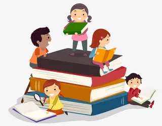 学习的孩子免抠