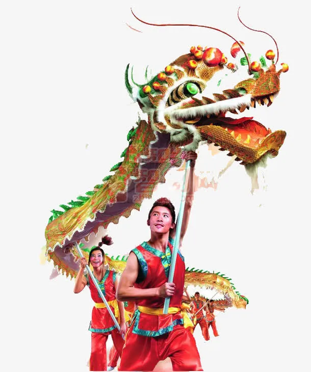 金龙喷水免抠