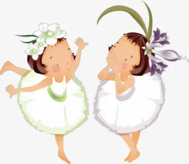 卡通小女孩免抠