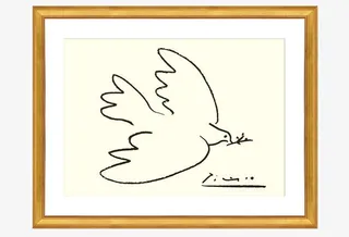 装饰画素描挂画图标免抠