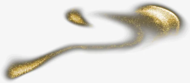 金色的个性特效光免抠