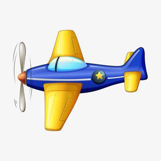 飞机 交通工具 卡通免抠