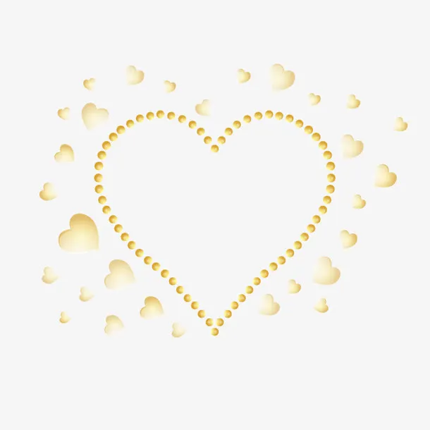 矢量心形装饰免抠