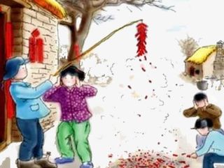 一家子放花炮免抠