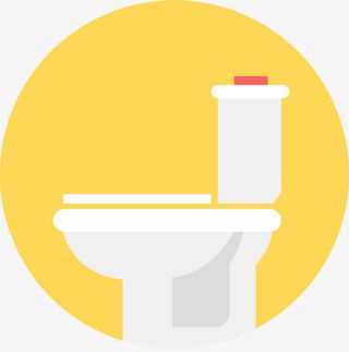 卡通马桶的图标免抠