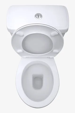 白色手绘抽水马桶免抠