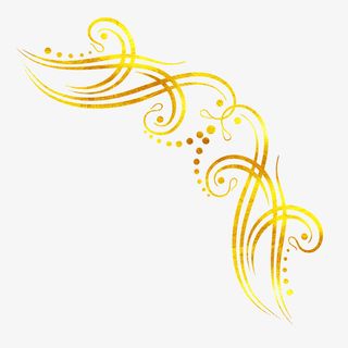 潮流烫金边角花纹免抠图免抠