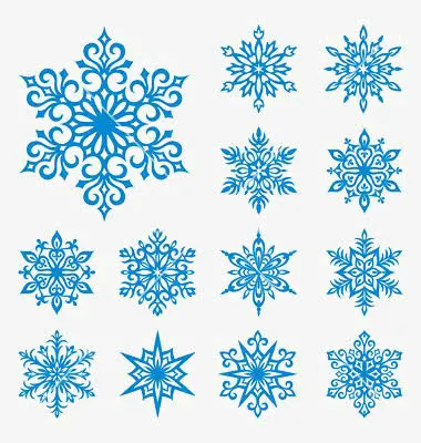 六角雪花免抠